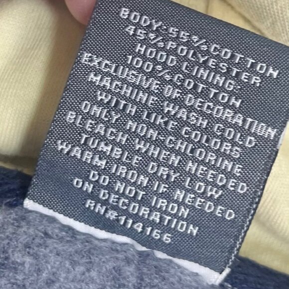 Pitt Panthers Hoodie Sweatshirt Womens Large Blue Gold Stadium Athletics Fanwear - Picture 8 of 8